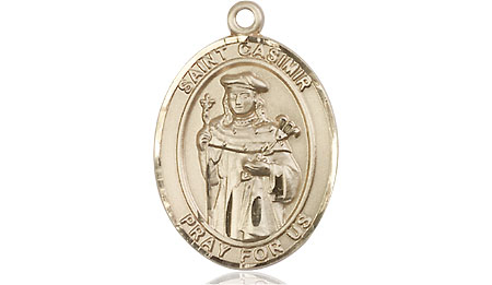 14kt Gold Filled Saint Casimir of Poland Medal