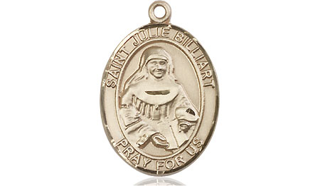 14kt Gold Filled Saint Julie Billiart Medal