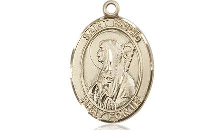 14kt Gold Filled Saint Brigid of Ireland Medal