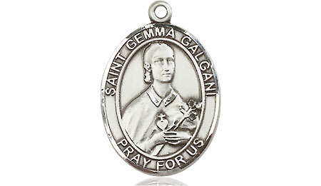 Sterling Silver Saint Gemma Galgani Medal