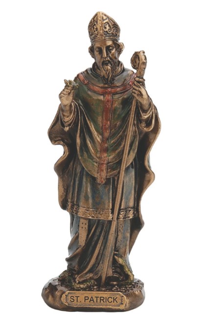 St. Patrick, Cold Cast Bronze, 3.3”