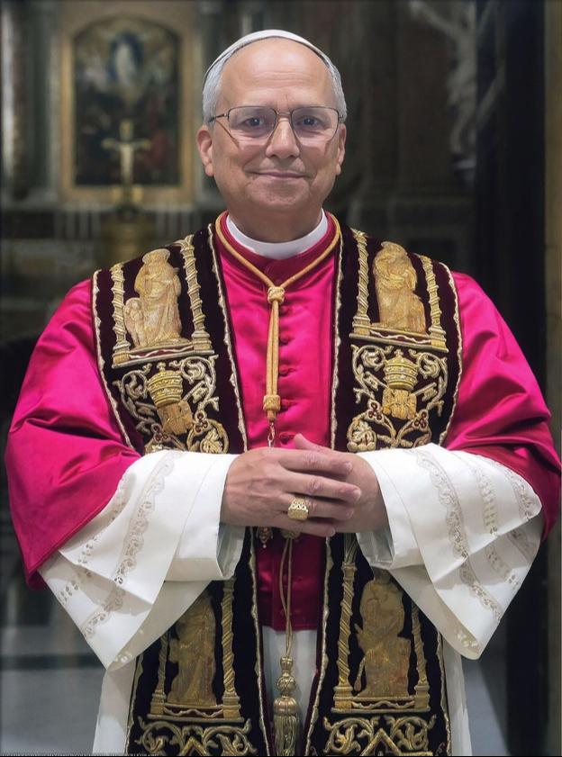 Pope Leo XIV Official Portrait Sleeved Print