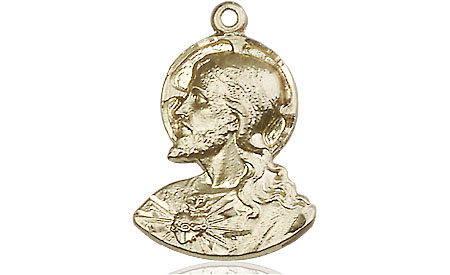 14kt Gold Head of Christ Medal