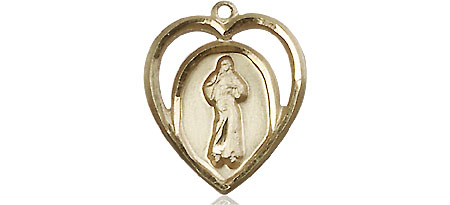 14kt Gold Divine Mercy Medal