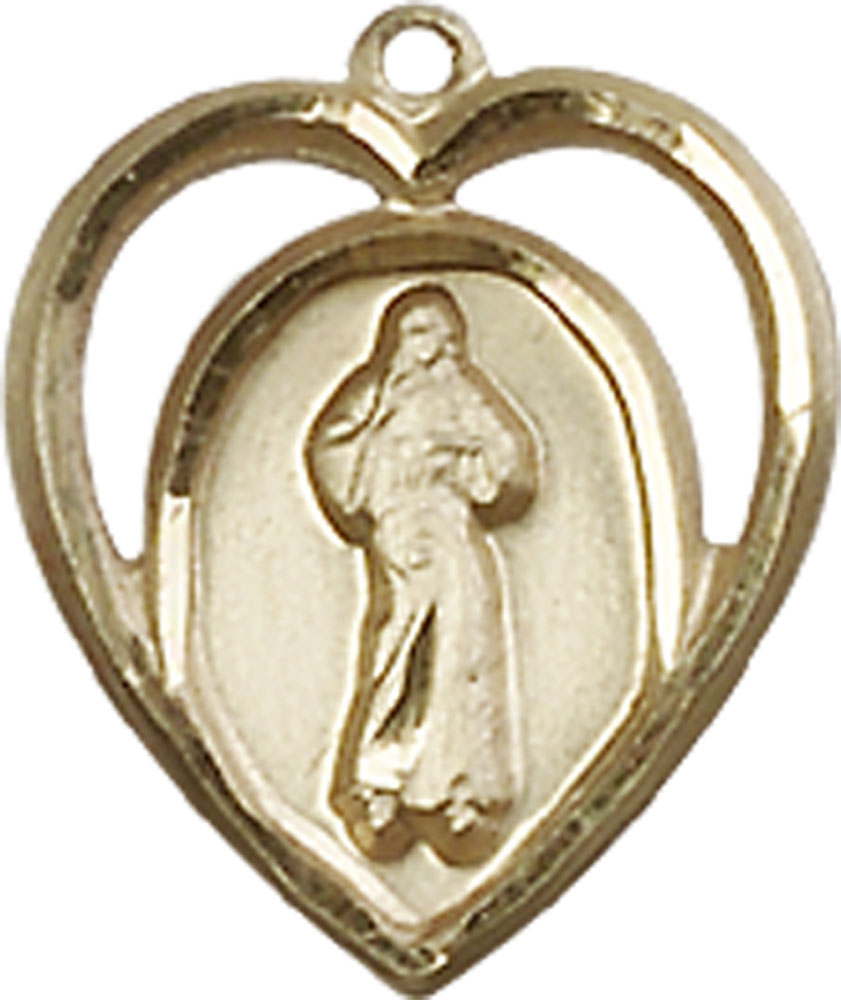 14kt Gold Divine Mercy Medal