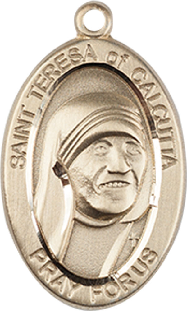 14kt Gold Saint Teresa of Calcutta Medal