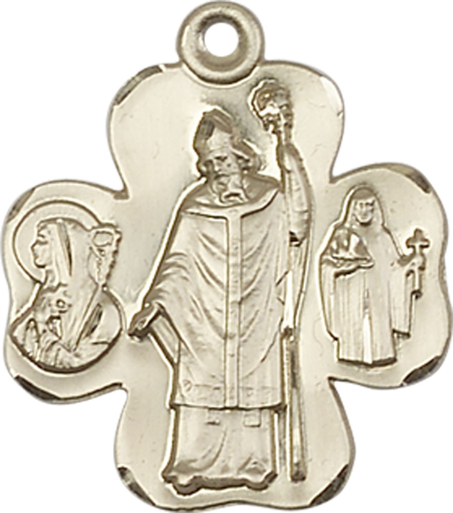 14kt Gold Irish Shamrock Medal