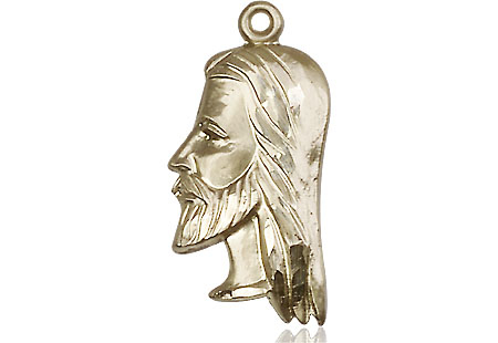 14kt Gold Christ Head Medal