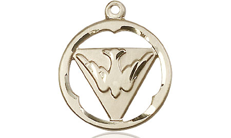 14kt Gold Holy Spirit Medal