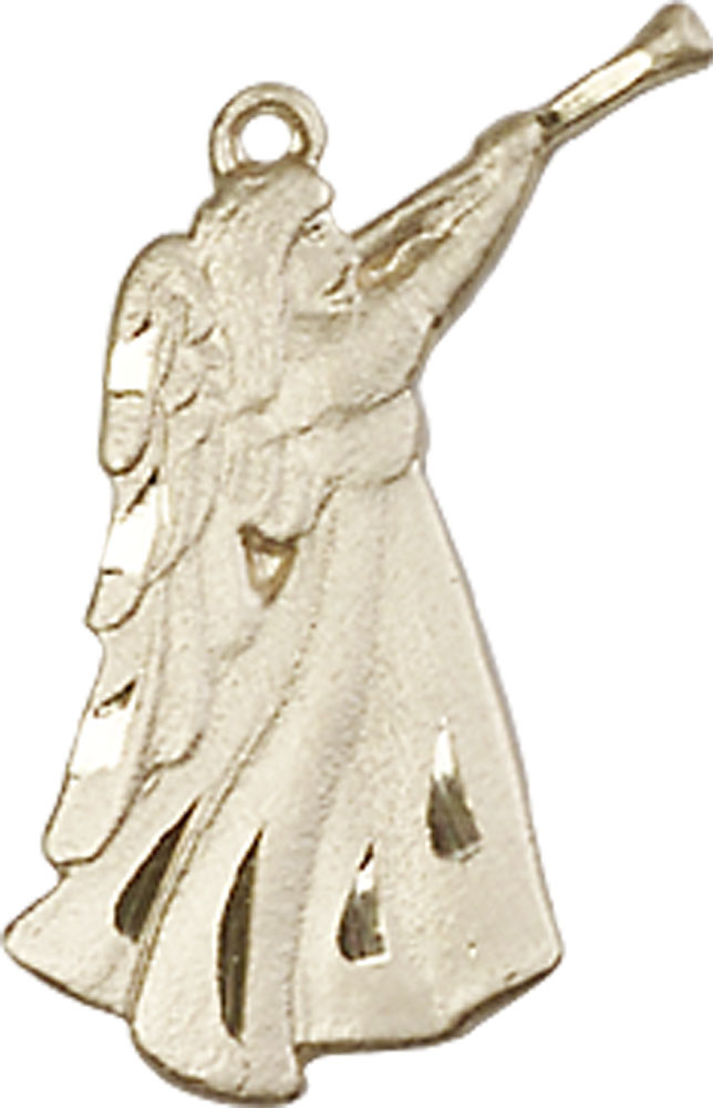 14kt Gold Guardian Angel Medal