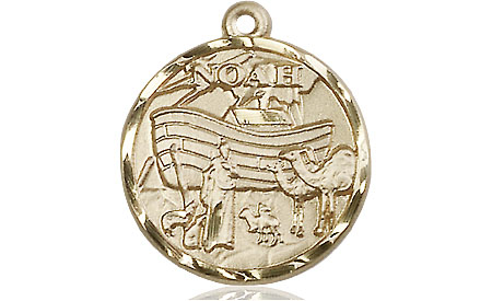 14kt Gold Noah Medal