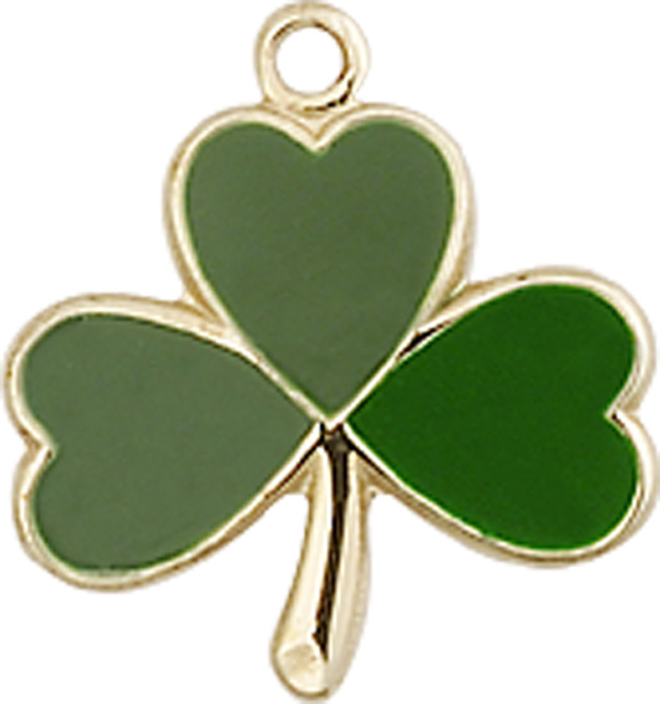 14kt Gold Shamrock Medal