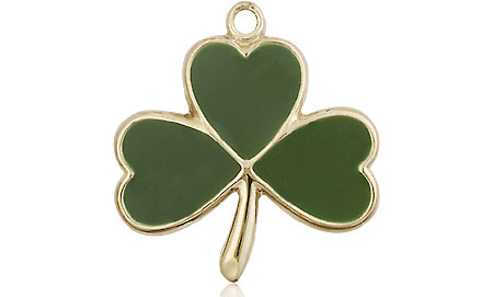 14kt Gold Shamrock Medal