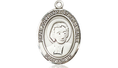 Sterling Silver Saint John Baptist de la Salle Medal