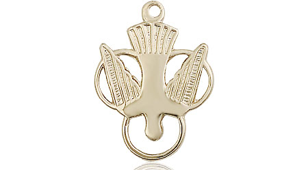 14kt Gold Holy Spirit Medal