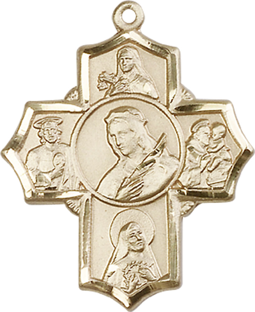 14kt Gold Philomena Theresa Rita Antony Jude Medal