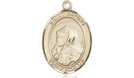 14kt Gold Filled Saint Bruno Medal