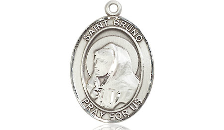 Sterling Silver Saint Bruno Medal