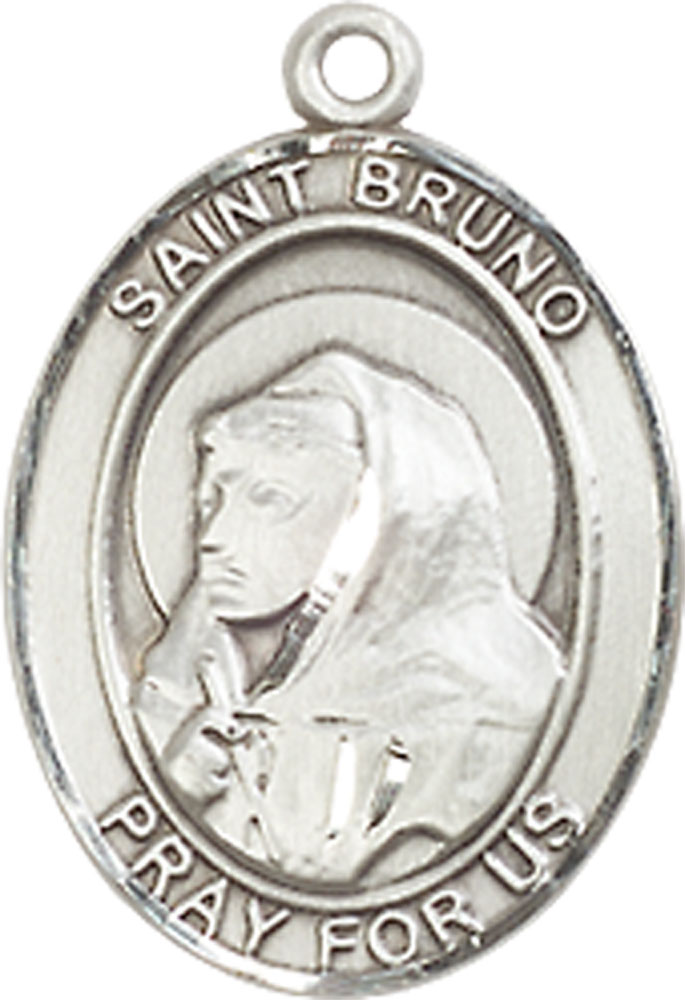 Sterling Silver Saint Bruno Medal
