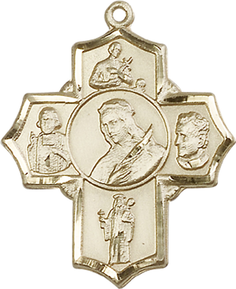 14kt Gold Philomena Vian Bos Jude Gerard Medal