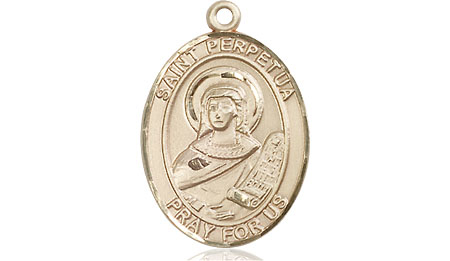 14kt Gold Filled Saint Perpetua Medal