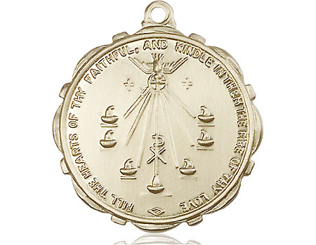 14kt Gold Seven Gifts Medal