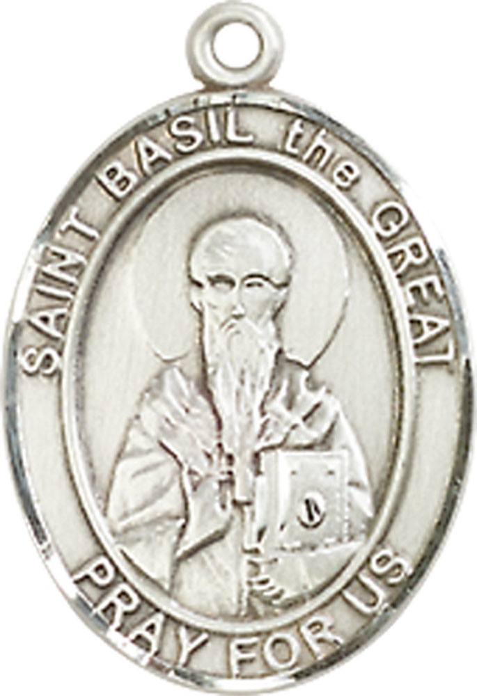 Sterling Silver Saint Basil the Great Medal