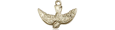 14kt Gold Holy Spirit Medal