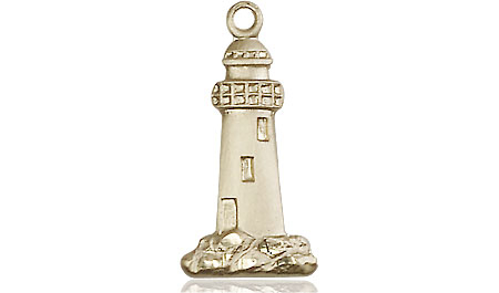 14kt Gold Lighthouse Medal