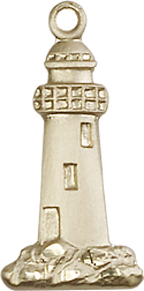 14kt Gold Lighthouse Medal