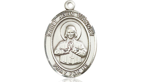 Sterling Silver Saint John Vianney Medal