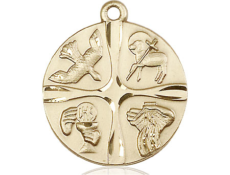 14kt Gold Christian Life Medal