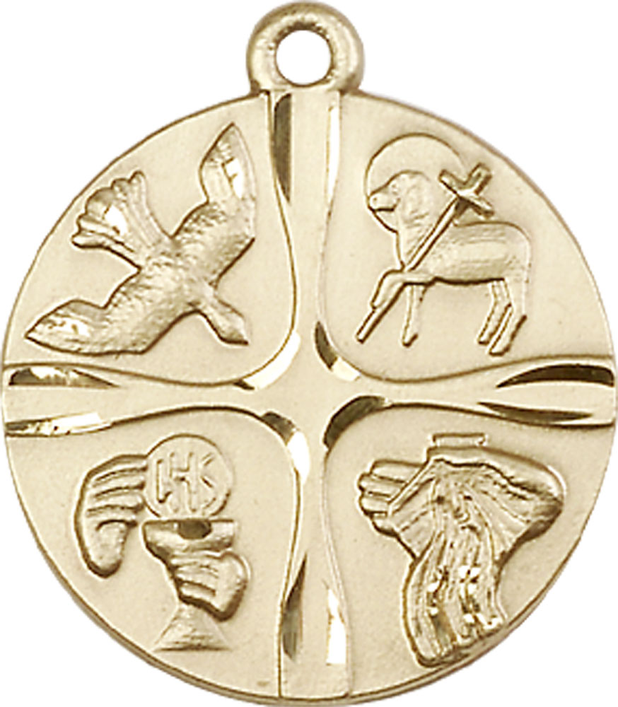 14kt Gold Christian Life Medal