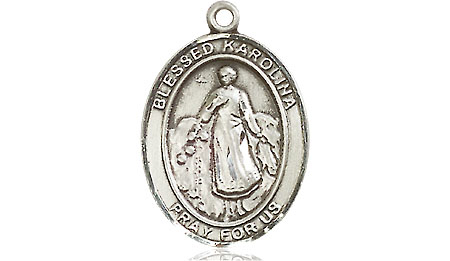 Sterling Silver Blessed Karolina Kozkowna Medal