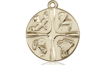 14kt Gold Christian Life Medal