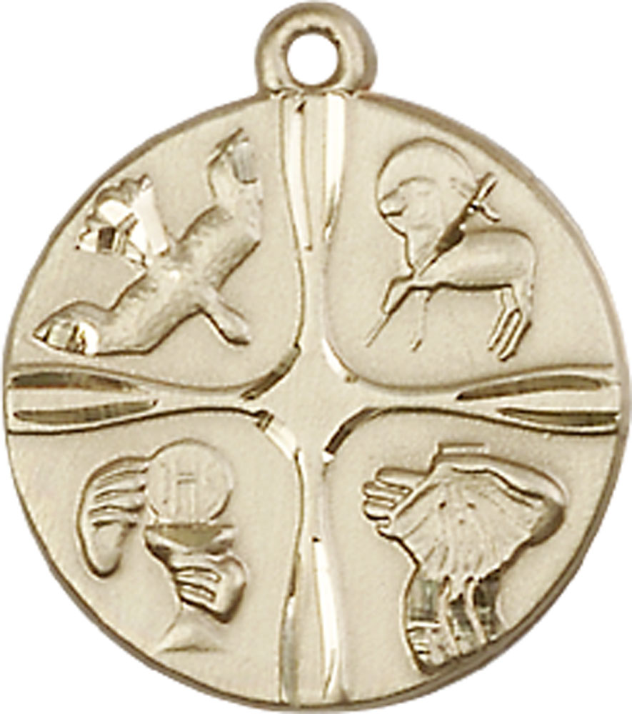 14kt Gold Christian Life Medal