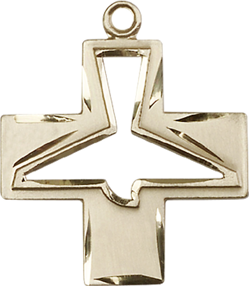 14kt Gold Holy Spirit Medal
