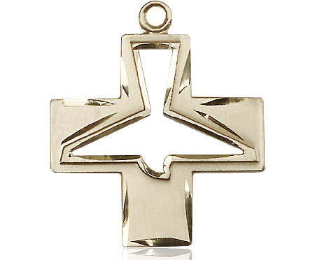 14kt Gold Holy Spirit Medal