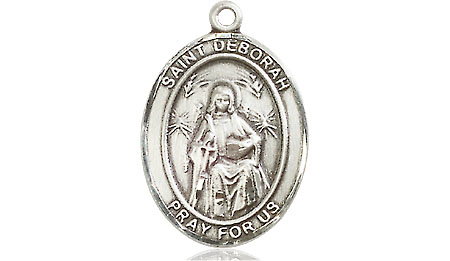 Sterling Silver Saint Deborah Medal