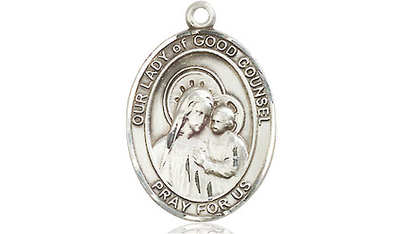 Sterling Silver Our Lady of Good Counsel Medal