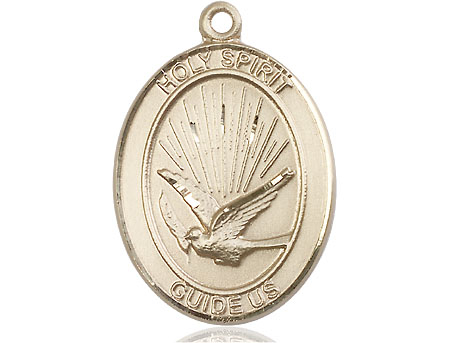 14kt Gold Holy Spirit Medal