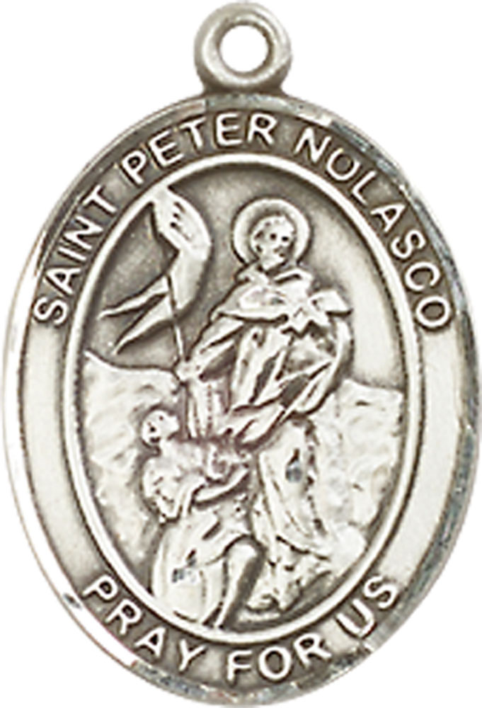 Sterling Silver Saint Peter Nolasco Medal