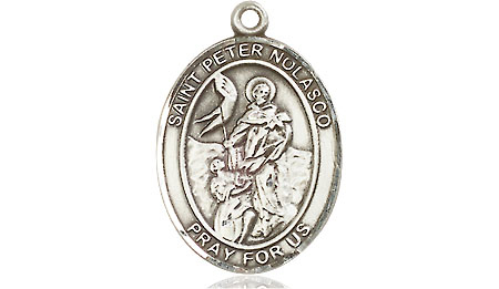 Sterling Silver Saint Peter Nolasco Medal