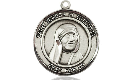 Sterling Silver Saint Teresa of Calcutta Medal