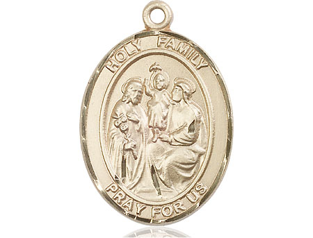14kt Gold Holy Family Medal