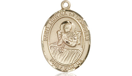 14kt Gold Filled Saint Lidwina of Schiedam Medal