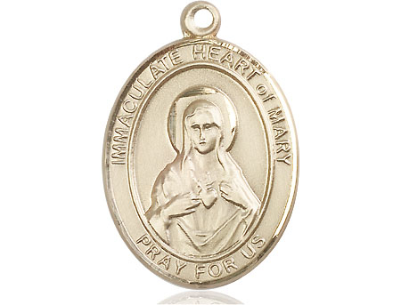 14kt Gold Immaculate Heart of Mary Medal