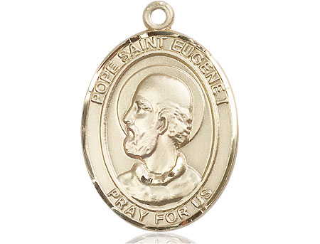 14kt Gold Pope St Eugene I Medal