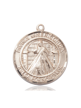 14kt Gold Divina Misericordia Medal