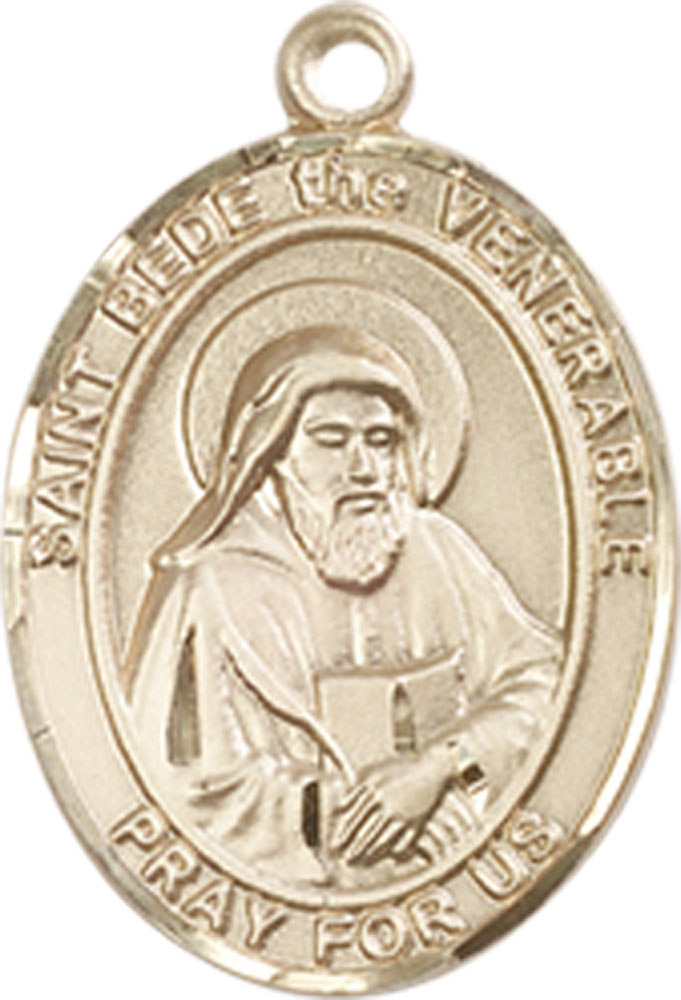 14kt Gold Filled Saint Bede the Venerable Medal